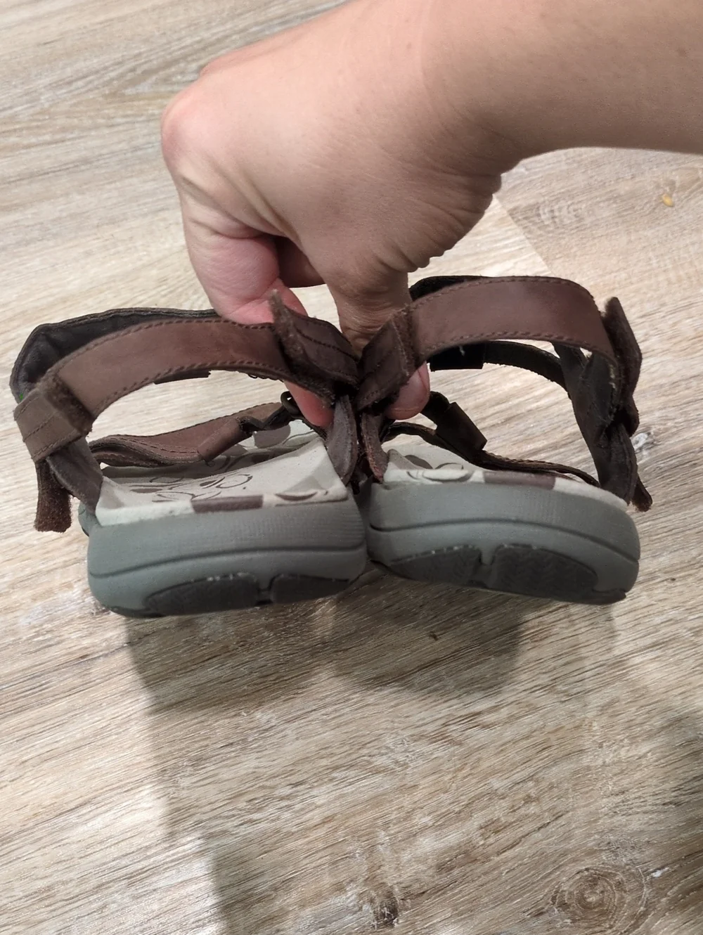 ❤️⭐🩴 NIB Merrell Brown Leather Multi-Strap Women's Sandals size 10 ❤️⭐🩴